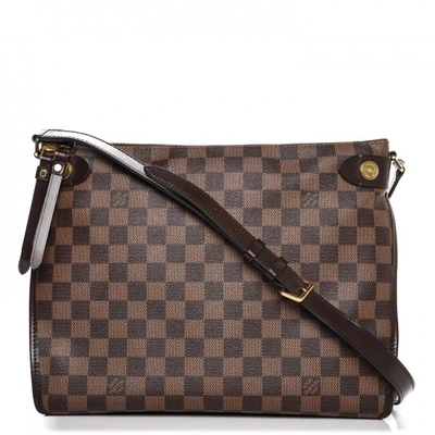 Pre-owned Louis Vuitton Messenger Duomo Damier Ebene In Brown