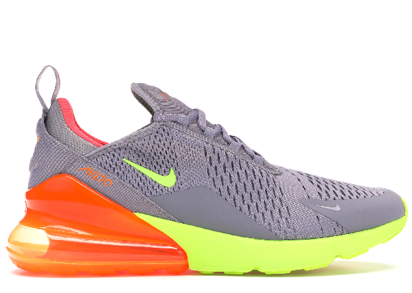 nike air max 270 grey volt orange