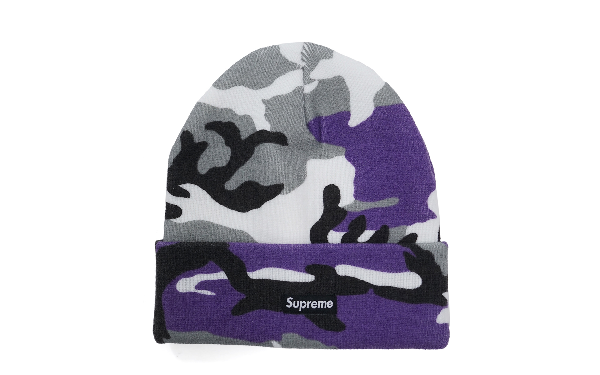 supreme camo beanie