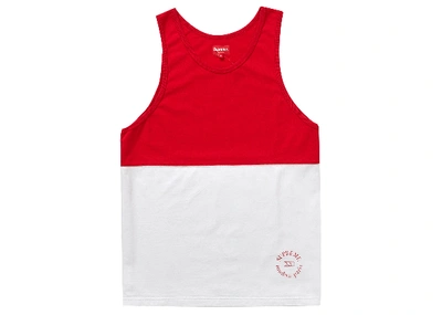 Pre-owned Supreme  Split Tank Top Red