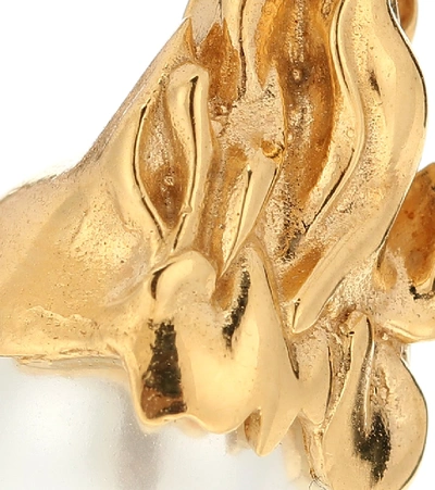 Shop Alan Crocetti Pearl In Heat Earrings In Gold