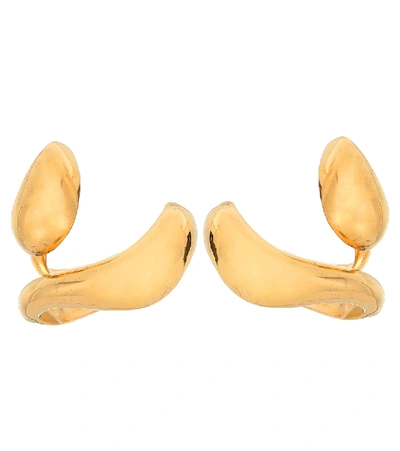 Shop Alan Crocetti Alien Ear Cuffs In Gold