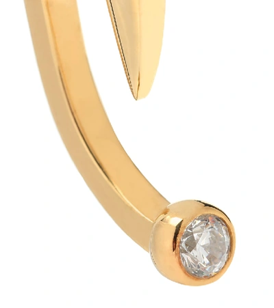 Shop Alan Crocetti Hooked Single Earring In Gold