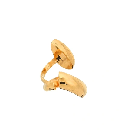 Shop Alan Crocetti Alien Ear Cuffs In Gold