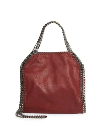 Shop Stella Mccartney Women's Tiny Falabella Tote In Dark Cherry