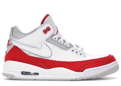 Jordan 3 white university red neutral grey online