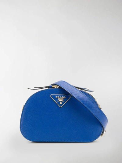 Shop Prada Odette Small Belt Bag In Blue