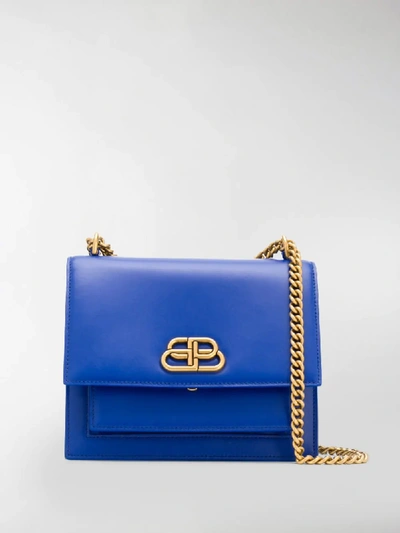 Shop Balenciaga Sharp S Bag In Blue