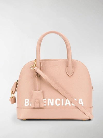 Shop Balenciaga Ville Top Handle S Bag In Neutrals