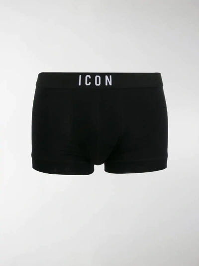 Shop Dsquared2 Icon Boxers In Black