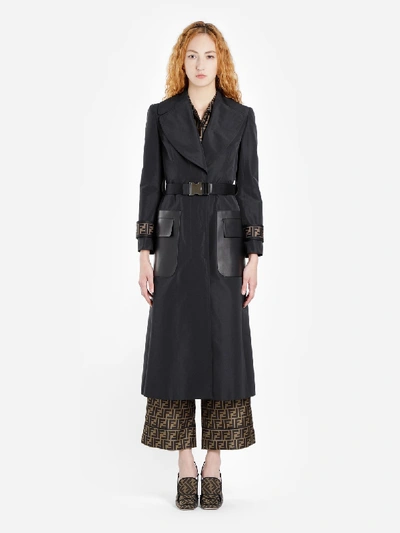 Shop Fendi Coats In Black