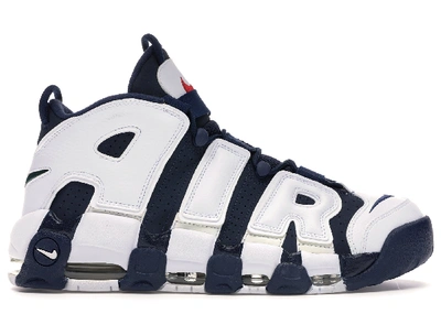 Pre-owned Nike Air More Uptempo Olympics (2012) In Midnight Navy/midnight Navy-white-spirit Red