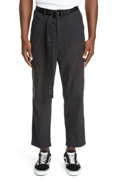 Shop Ksubi Downtown Belted Cargo Pants In Black