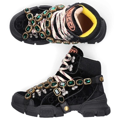 Shop Gucci Ankle Boots Black Flashtreck