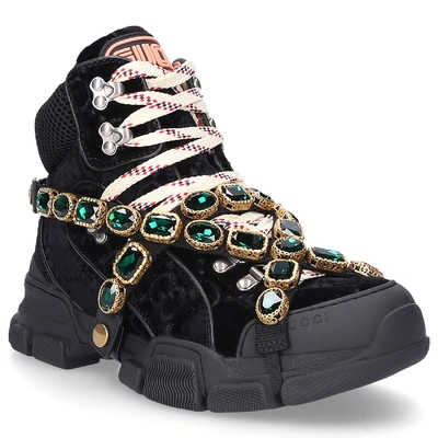 Shop Gucci Ankle Boots Black Flashtreck