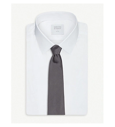 Shop Ralph Lauren Silk Tie In Grey