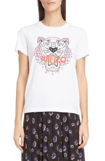 Shop Kenzo Classic Tiger Graphic Tee In White
