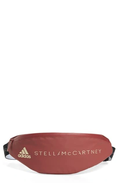 Shop Adidas By Stella Mccartney Badge Of Sports Belt Bag - Red In Clay Red-smc
