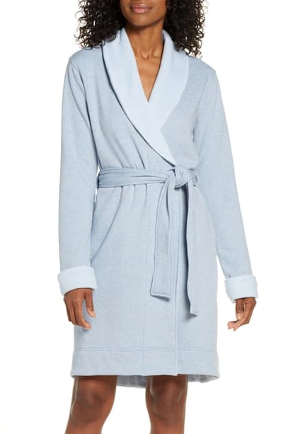 Shop Ugg Blanche Ii Short Robe In Fresh Air Heather