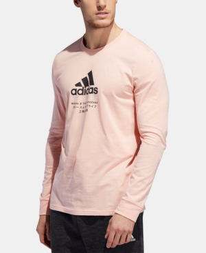 adidas mens pink shirt