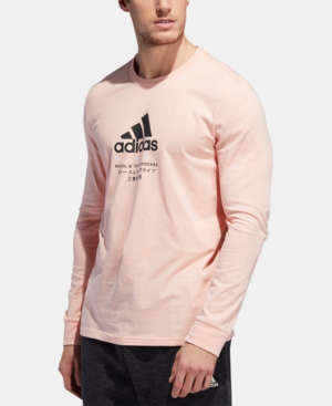 adidas pink long sleeve top