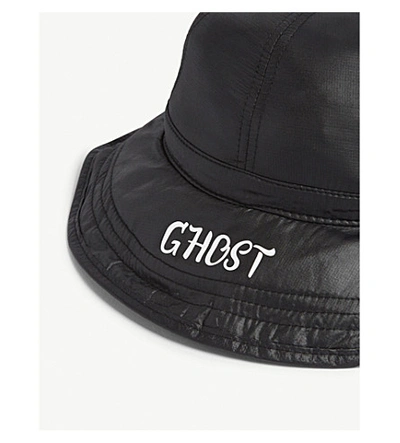 Shop Heron Preston Ghost Fisherman Nylon Hat In Black White