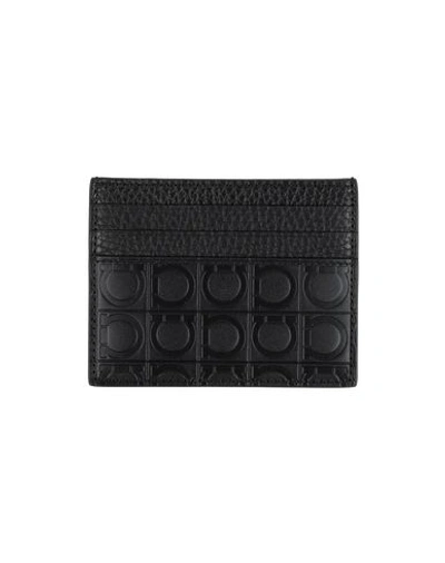Ferragamo Document Holder In Black