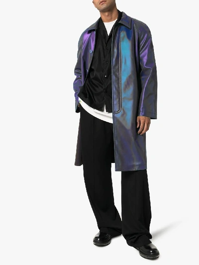 Shop Sies Marjan Blaine Iridescent Coat In Multicoloured