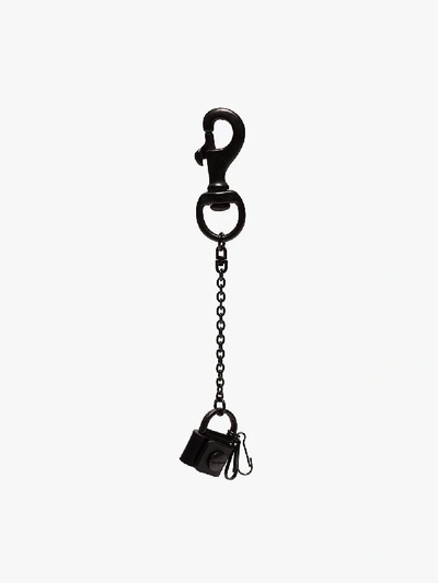 Shop Yohji Yamamoto Black Bandana Keyring