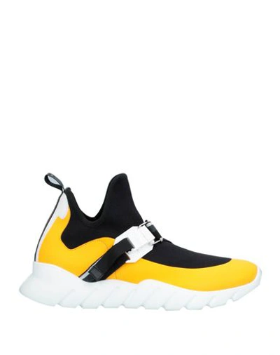 Shop Fendi Sneakers In Yellow