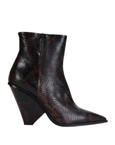 Shop Giampaolo Viozzi Ankle Boots In Cocoa