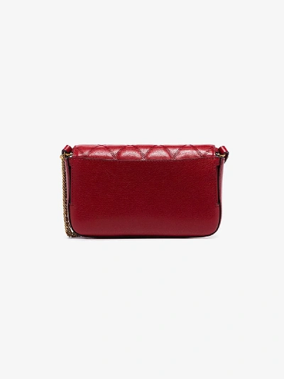 Shop Givenchy Red Pocket Mini Leather Cross Body Bag