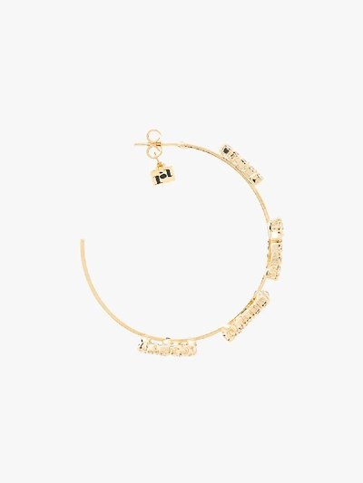 Shop Rosantica Gold Tone Love Hoop Earrings