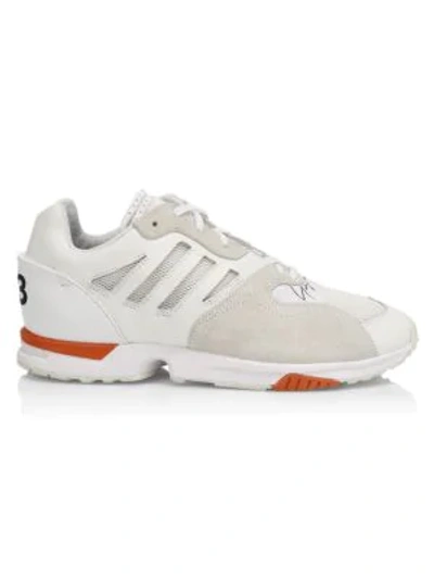Shop Y-3 Zx Run Deconstructed Runners In Off White
