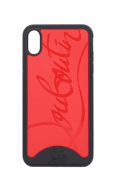 Shop Christian Louboutin Loubiphone Iphone / Ipad Case In Black Pvc