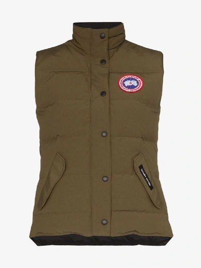 Shop Canada Goose Freestyle Padded Vest In Green