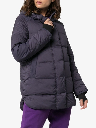 Shop Canada Goose Alliston Feather-down Hooded Jacket In Blue