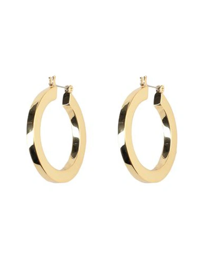 Shop Luv Aj Woman Earrings Gold Size - Brass