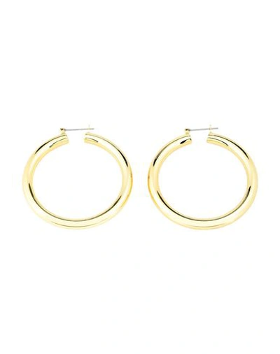Shop Luv Aj Amalfi Tube Hoops Woman Earrings Gold Size - Brass