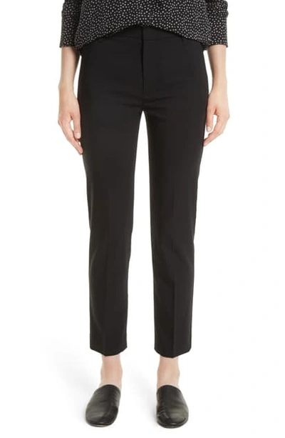 Shop Vince Tapered Ankle Trousers In Black