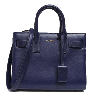 Shop Saint Laurent Sac De Jour Nano Blue