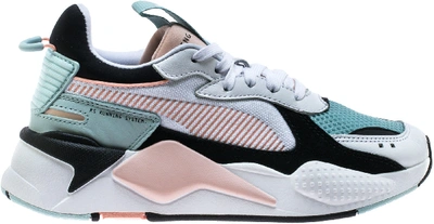 Pre-owned Puma Rs-x Reinvention White Pink Aqua (women's) In  White/peach Bud