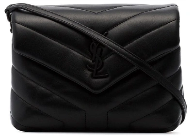 Pre-owned Saint Laurent  Loulou Shoulder Bag Matelasse Black-tone Toy Black