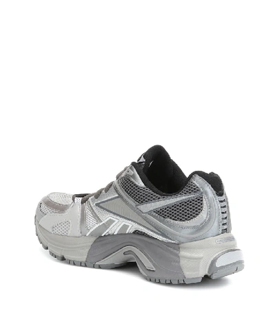 Shop Vetements X Reebok Spike Runner 200 Sneakers In Silver