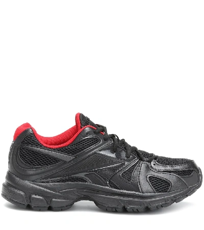 Shop Vetements X Reebok Spike Runner 200 Sneakers In Black