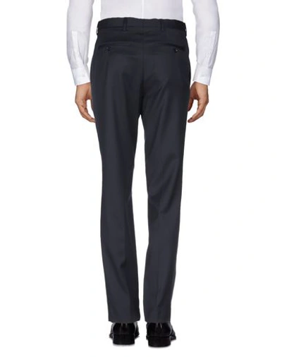 Shop Burberry Casual Pants In Dark Blue