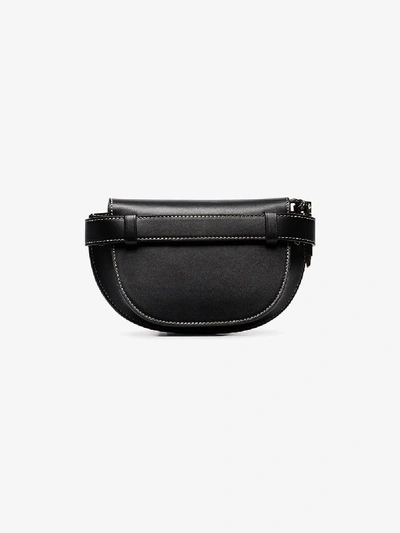Shop Loewe Black Gate Mini Leather Belt Bag