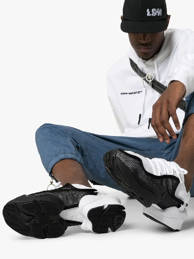 Shop Y-3 Black Ren Mesh Layer Sneakers