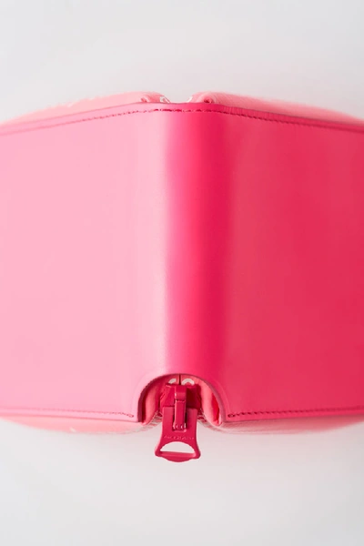 Shop Acne Studios Small Zip Wallet Fluo Pink