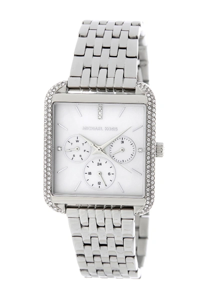 Shop Michael Michael Kors Women's Drew Stainless Steel Multifunction Bracelet Watch, 39mm X 39mm